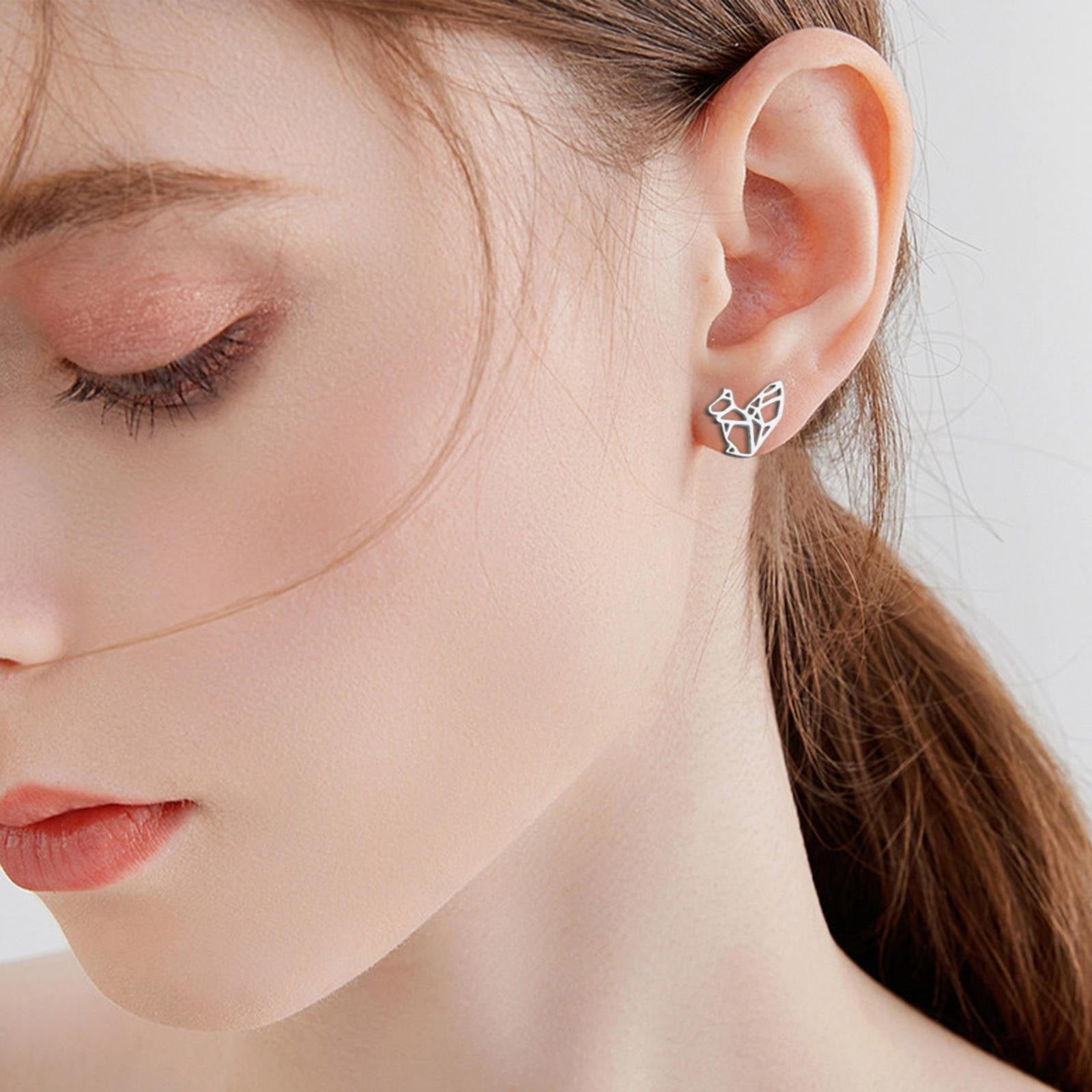 Simple White Stone Daily Wear Earring Collections for Girls ER1854